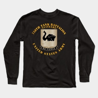 758th Tank Battalion - Tuskers - US Army Long Sleeve T-Shirt